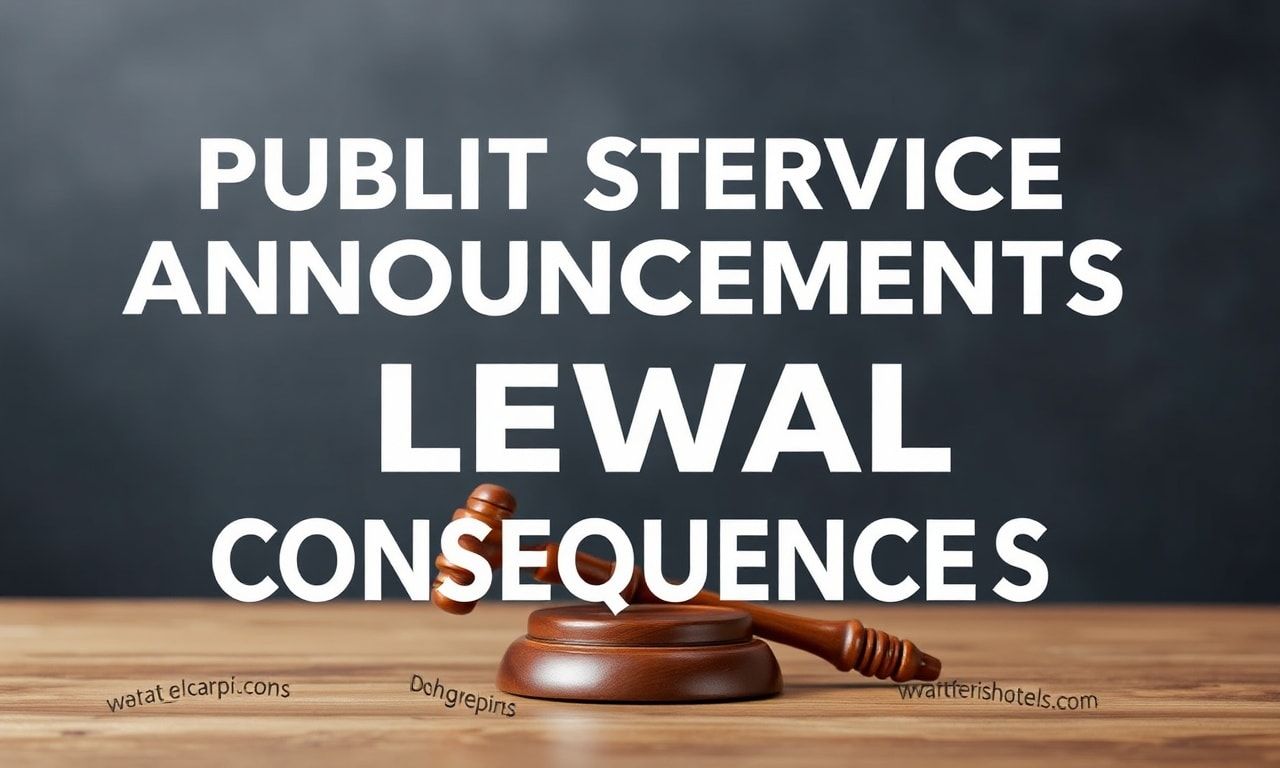 Understanding Public Service Announcements and Legal Implications